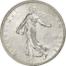 France, Semeuse, Franc, 1918, Paris, AU(50-53), Silver, KM:844.1, Gadoury:467