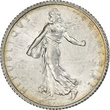 Francja, Franc, Semeuse, 1917, Paris, Srebro, AU(50-53), Gadoury:467, KM:844.1