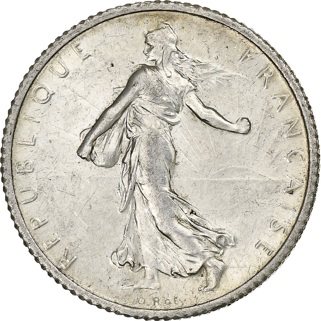 France, Semeuse, Franc, 1916, Paris, TTB+, Argent, KM:844.1, Gadoury:467