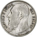 Belgium, Leopold II, 1 Frank, 1909, Silver, EF(40-45), KM:59