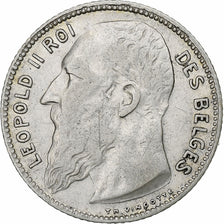 Belgio, Franc, 1909, Argento, BB, KM:56.1