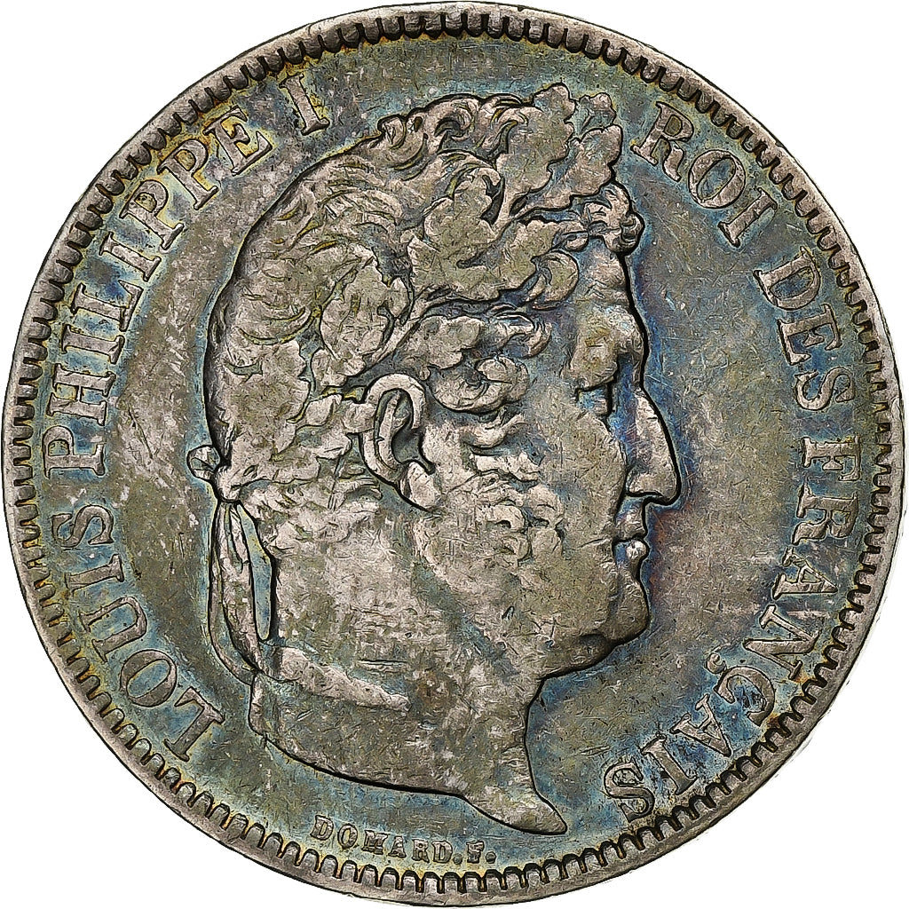 Coin, France, Louis-Philippe, 5 Francs, 1831, Lyon, VF(30-35), Silver, KM:744.2
