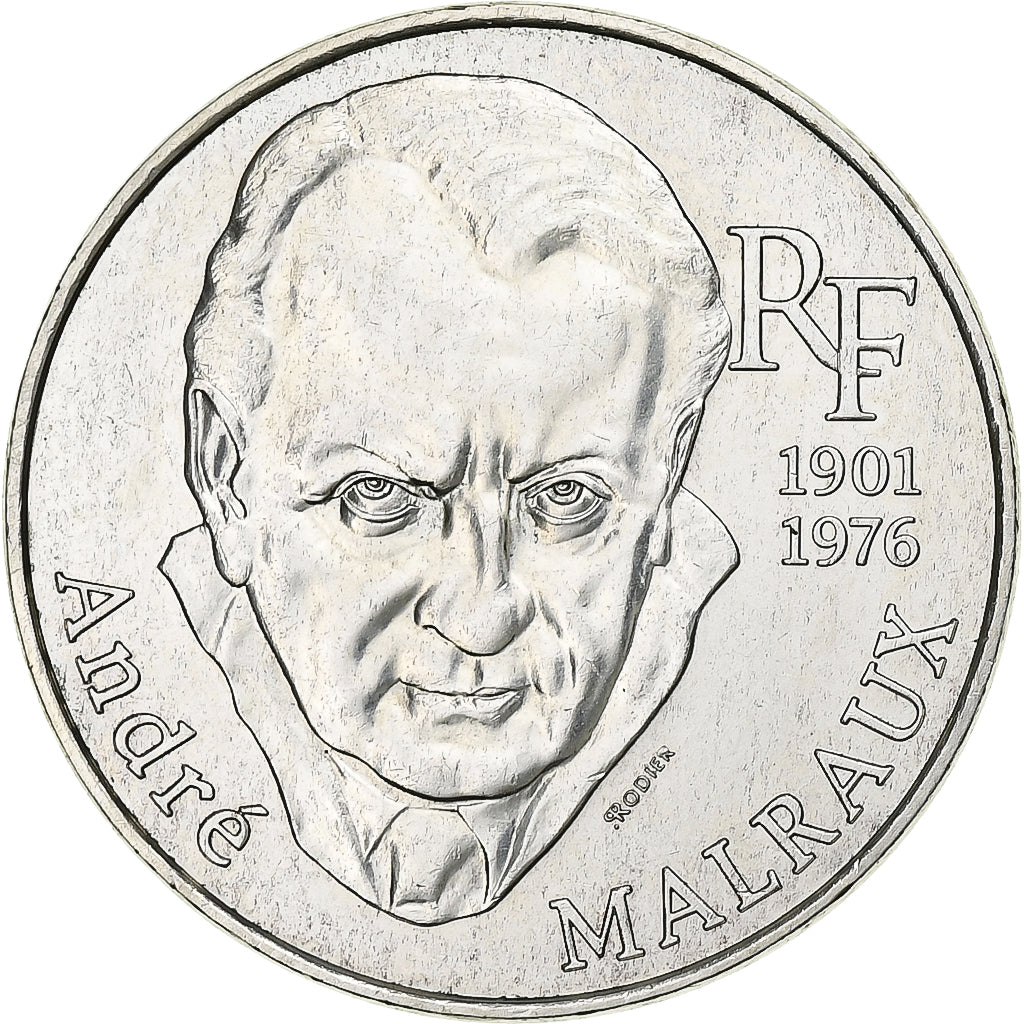 Münze, Frankreich, André Malraux, 100 Francs, 1997, Paris, VZ, Silber