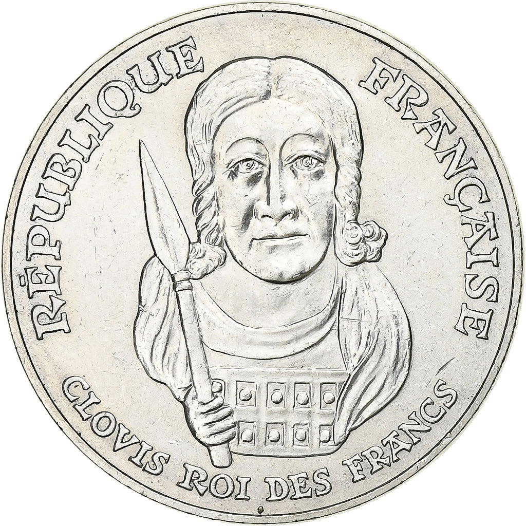 Francia, 100 Francs, Clovis, 1996, Argento, SPL-, Gadoury:953, KM:1180