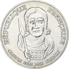 France, 100 Francs, Clovis, 1996, Silver, AU(55-58), Gadoury:953, KM:1180