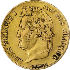 Munten, Frankrijk, Louis-Philippe, 20 Francs, 1840, Paris, ZF, Goud, KM:750.1