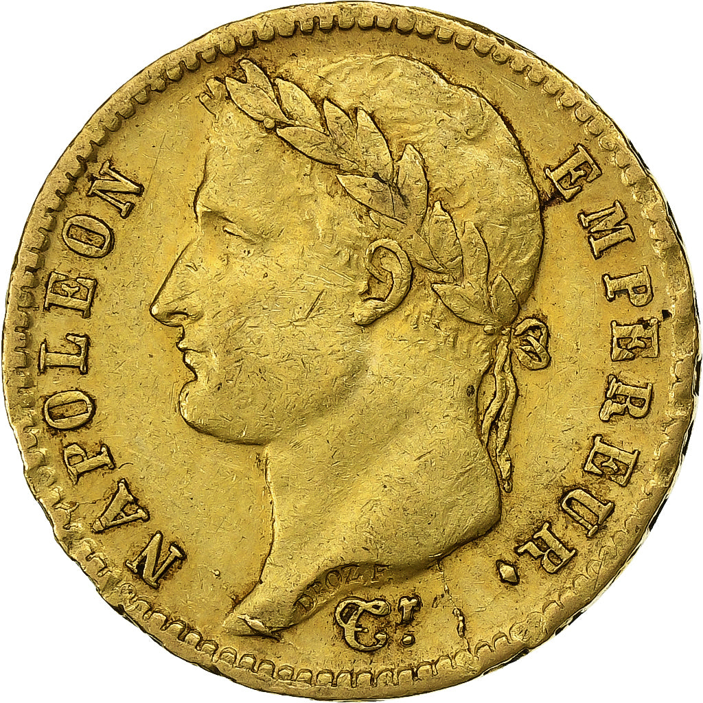 France, Napoléon I, 20 Francs, 1813, Paris, VF(30-35), Gold, KM:695.1