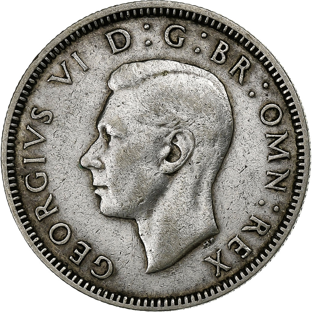 Coin, Great Britain, George VI, Shilling, 1942, EF(40-45), Silver, KM:853