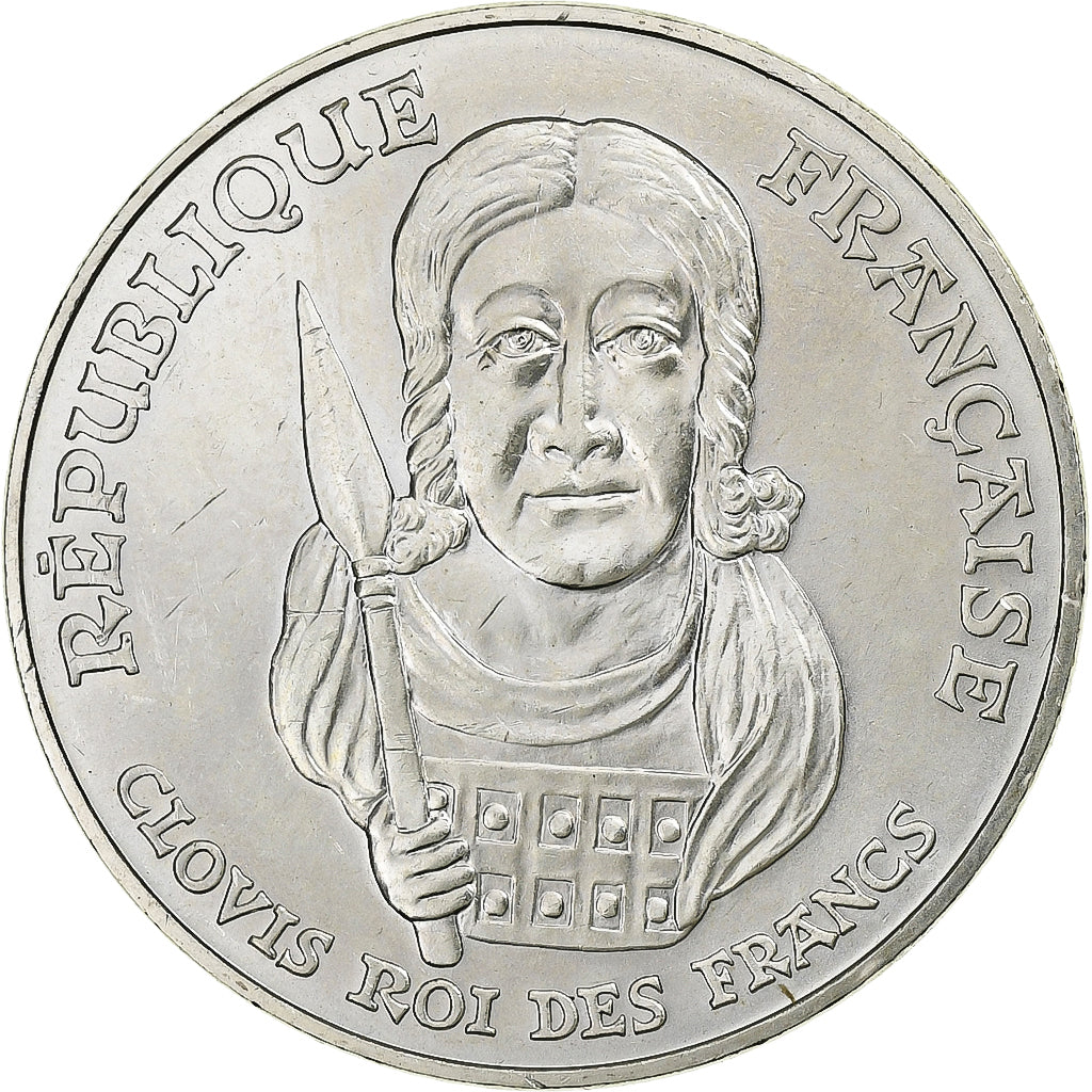 Moneta, Francia, Clovis, 100 Francs, 1996, FDC, FDC, Argento, KM:1180