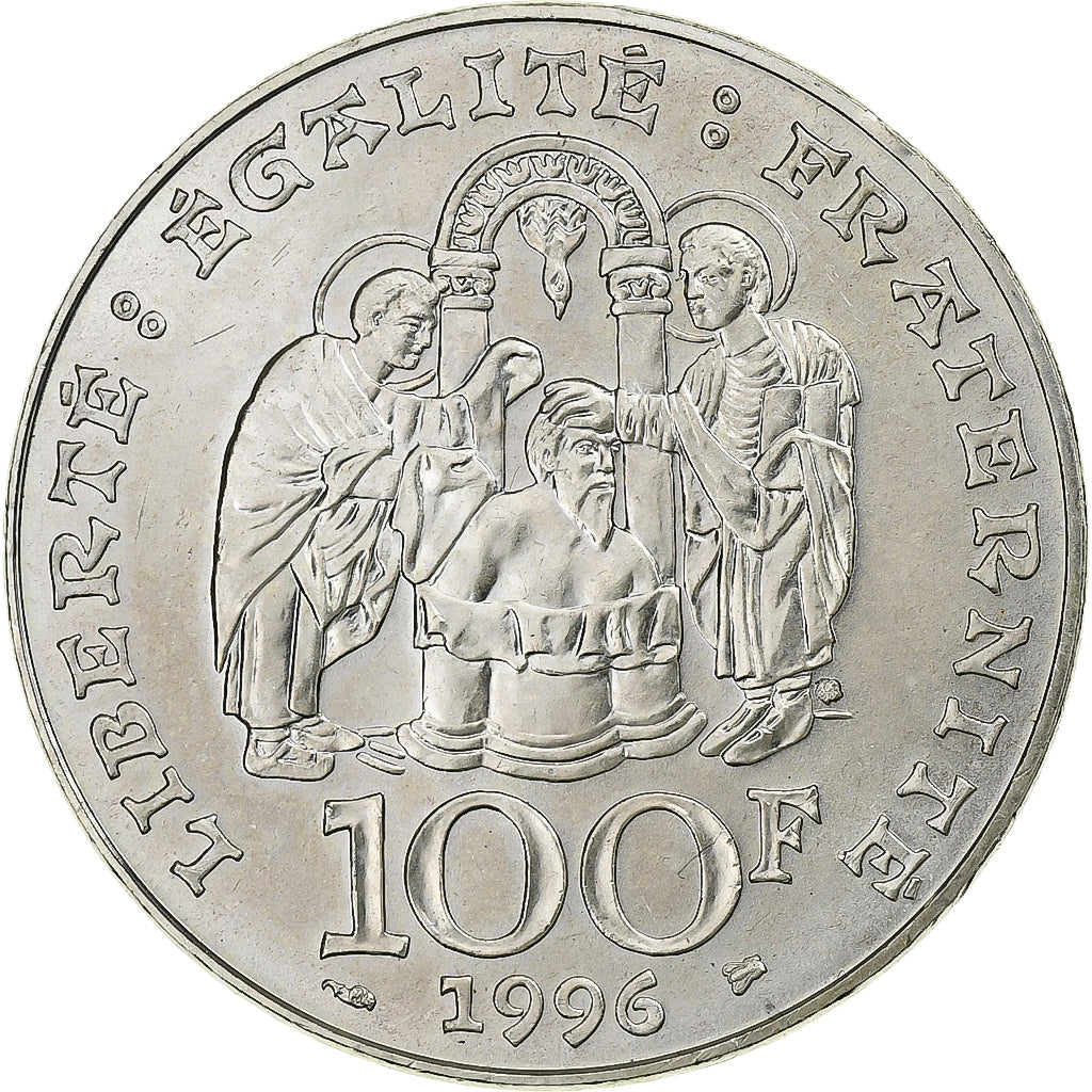 Moneta, Francia, Clovis, 100 Francs, 1996, FDC, FDC, Argento, KM:1180