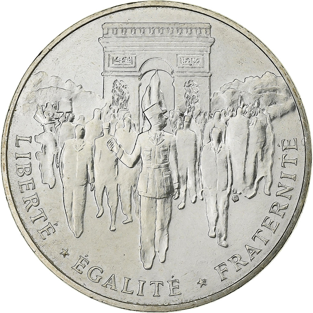 Coin, France, Libération de Paris, 100 Francs, 1994, MS(60-62), Silver