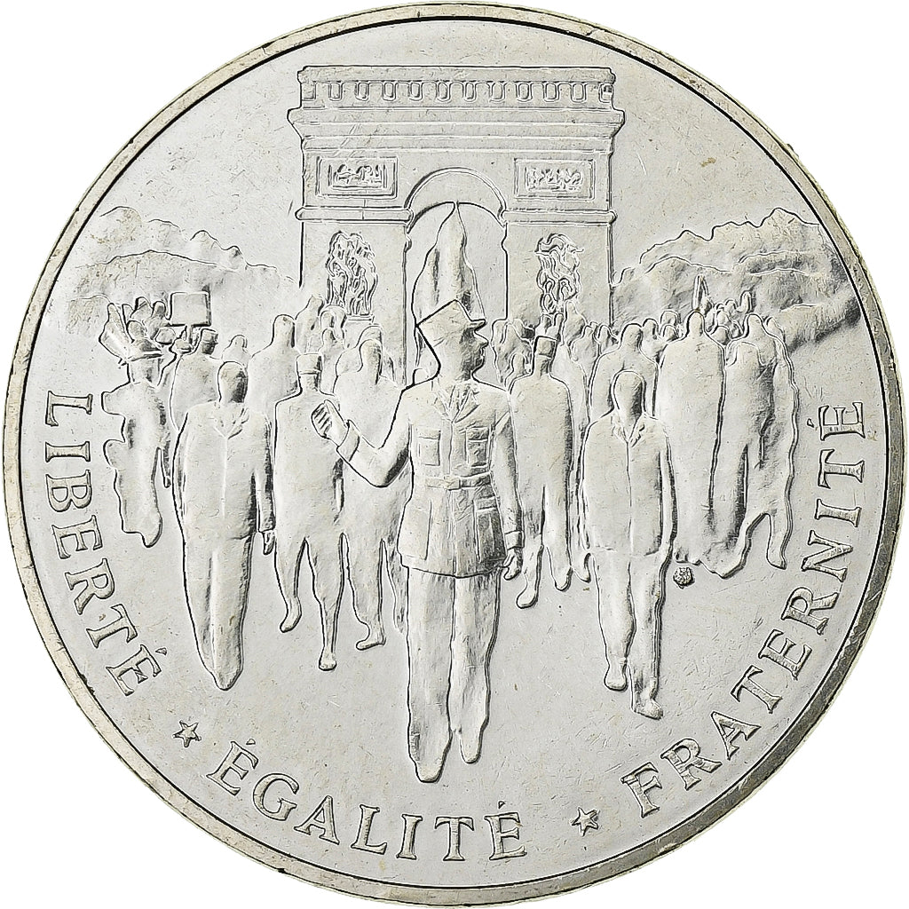 Münze, Frankreich, Libération de Paris, 100 Francs, 1994, VZ+, Silber