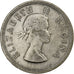 South Africa, Elizabeth II, 2-1/2 Shillings, 1953, Silver, EF(40-45), KM:51