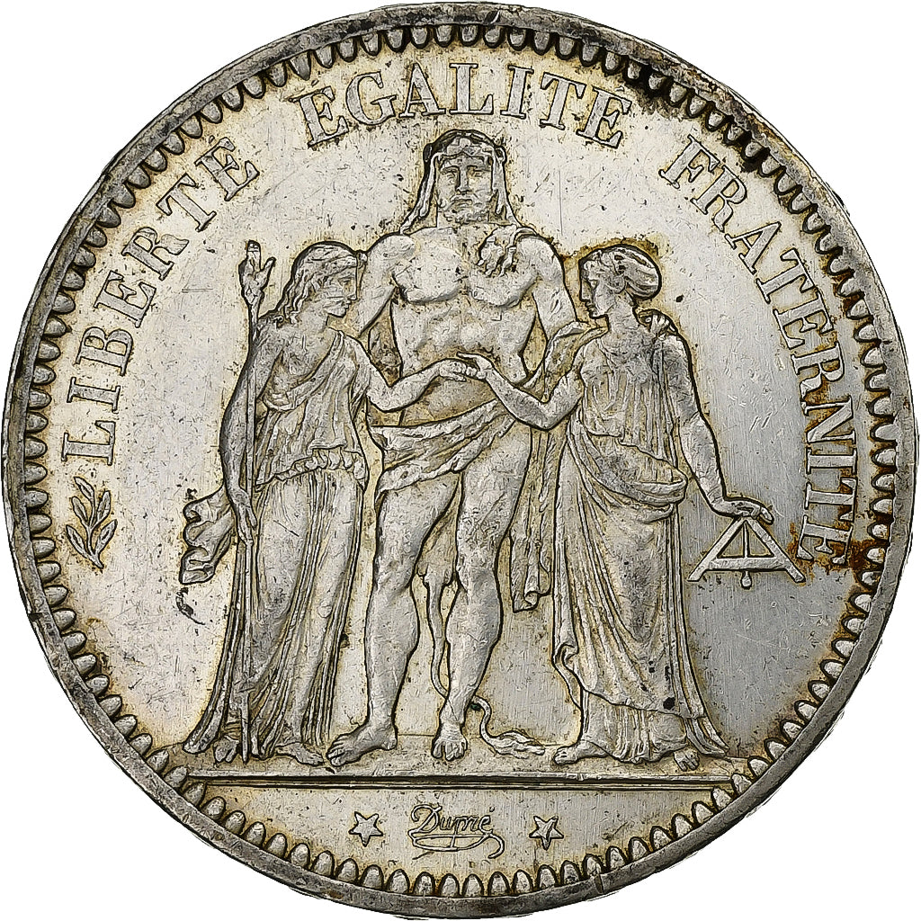 Moneta, Francia, Hercule, 5 Francs, 1873, Paris, BB, Argento, KM:820.1