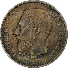 Belgium, Leopold II, 5 Francs, 5 Frank, 1869, Silver, EF(40-45), KM:24