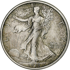Vereinigte Staaten, Half Dollar, Walking Liberty Half Dollar, 1918, San
