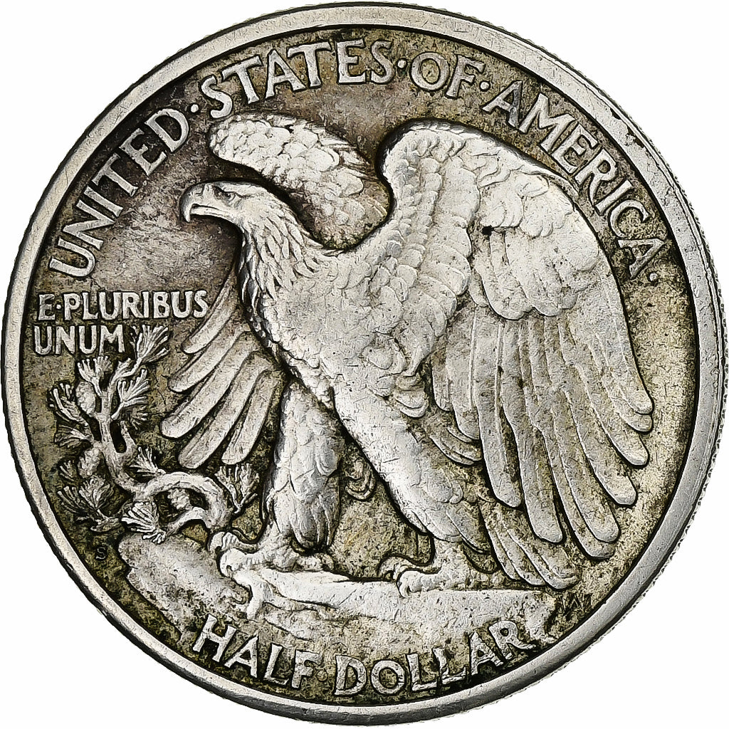 Vereinigte Staaten, Half Dollar, Walking Liberty Half Dollar, 1918, San