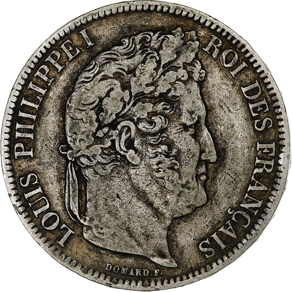 Coin, France, Louis-Philippe, 5 Francs, 1841, Lille, VF(30-35), Silver