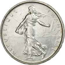 France, 5 Francs, Semeuse, 1962, Paris, Silver, AU(55-58), Gadoury:770, KM:926