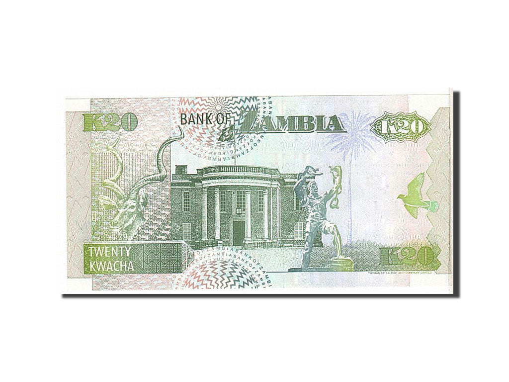 Banknote, Zambia, 20 Kwacha, 1992, UNC(65-70)