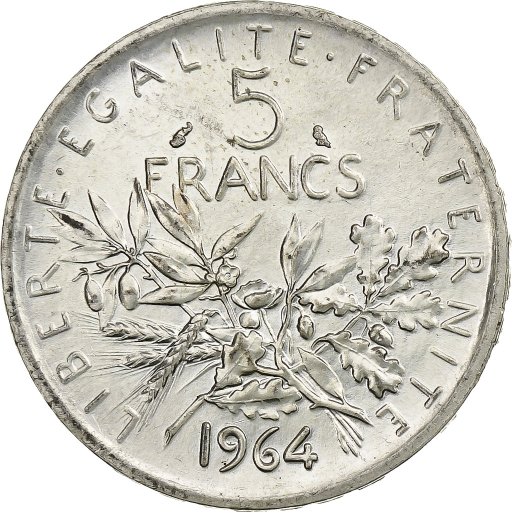 Monnaie, France, Semeuse, 5 Francs, 1964, Paris, SUP+, Argent, Gadoury:770