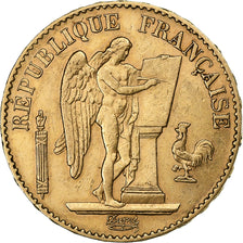France, 20 Francs, Génie, 1887, Paris, Or, SUP, Gadoury:1063, KM:825