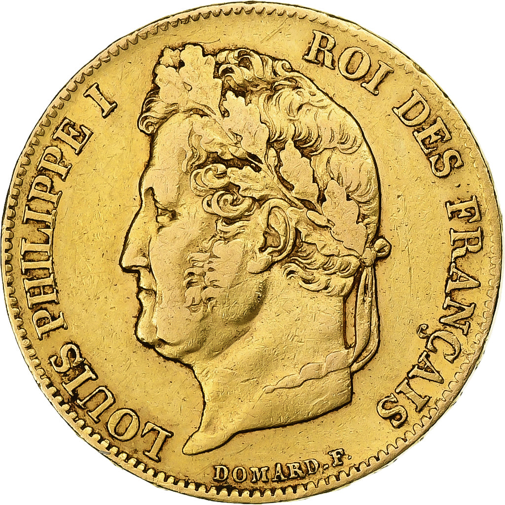Francia, Louis-Philippe, 20 Francs, 1840, Paris, BB, Oro, KM:750.1, Gadoury:1031