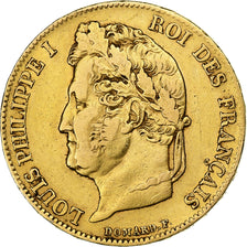 Francia, Louis-Philippe, 20 Francs, 1840, Paris, BB, Oro, KM:750.1, Gadoury:1031