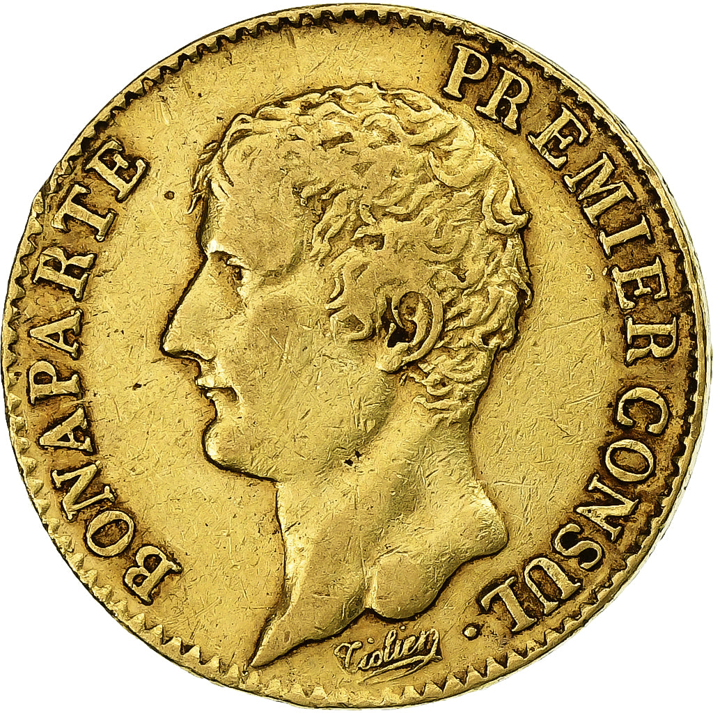 Moneta, Francia, Napoleon I, 20 Francs, An 12, Paris, BB, Oro, KM:651