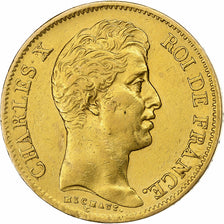 Frankrijk, 40 Francs, Charles X, 1830, Paris, Goud, FR+, Gadoury:1105, KM:721.1
