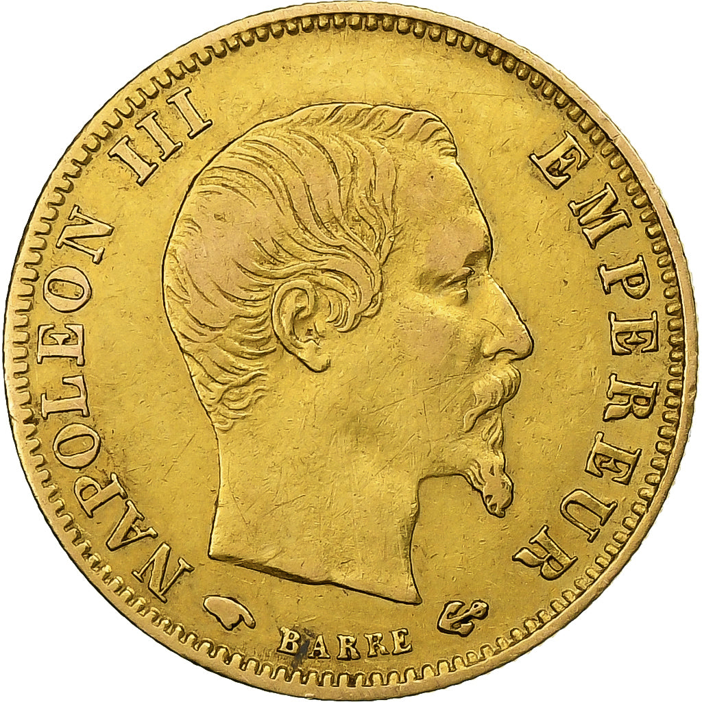 Frankreich, Napoleon III, 5 Francs, 1859, Paris, Gold, SS, Gadoury:1001