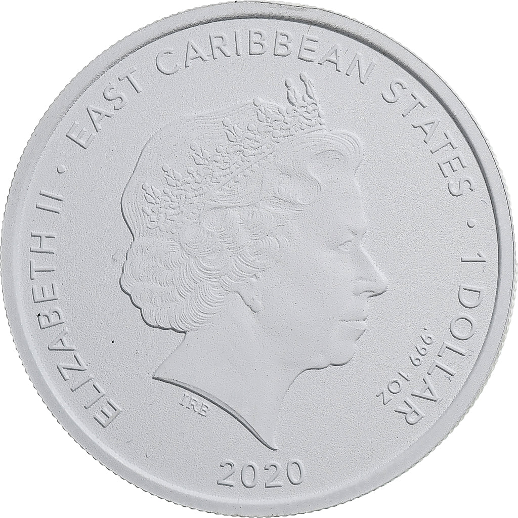 Staten van de oostelijke Caraïben, Elizabeth II, 1 Dollar, 1 Oz, 2020, British