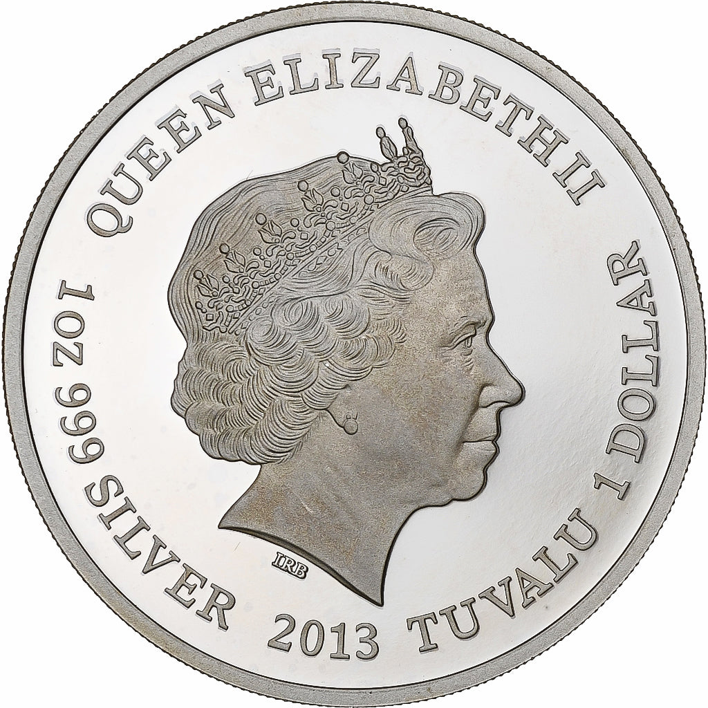 Tuvalu, 1 Dollar, 1 Oz, 1 Oz Diable de Tasmanie, 2013, British Royal Mint, BE
