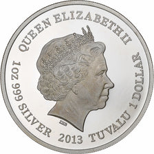 Tuvalu, 1 Dollar, 1 Oz, 1 Oz Diable de Tasmanie, 2013, British Royal Mint, BE
