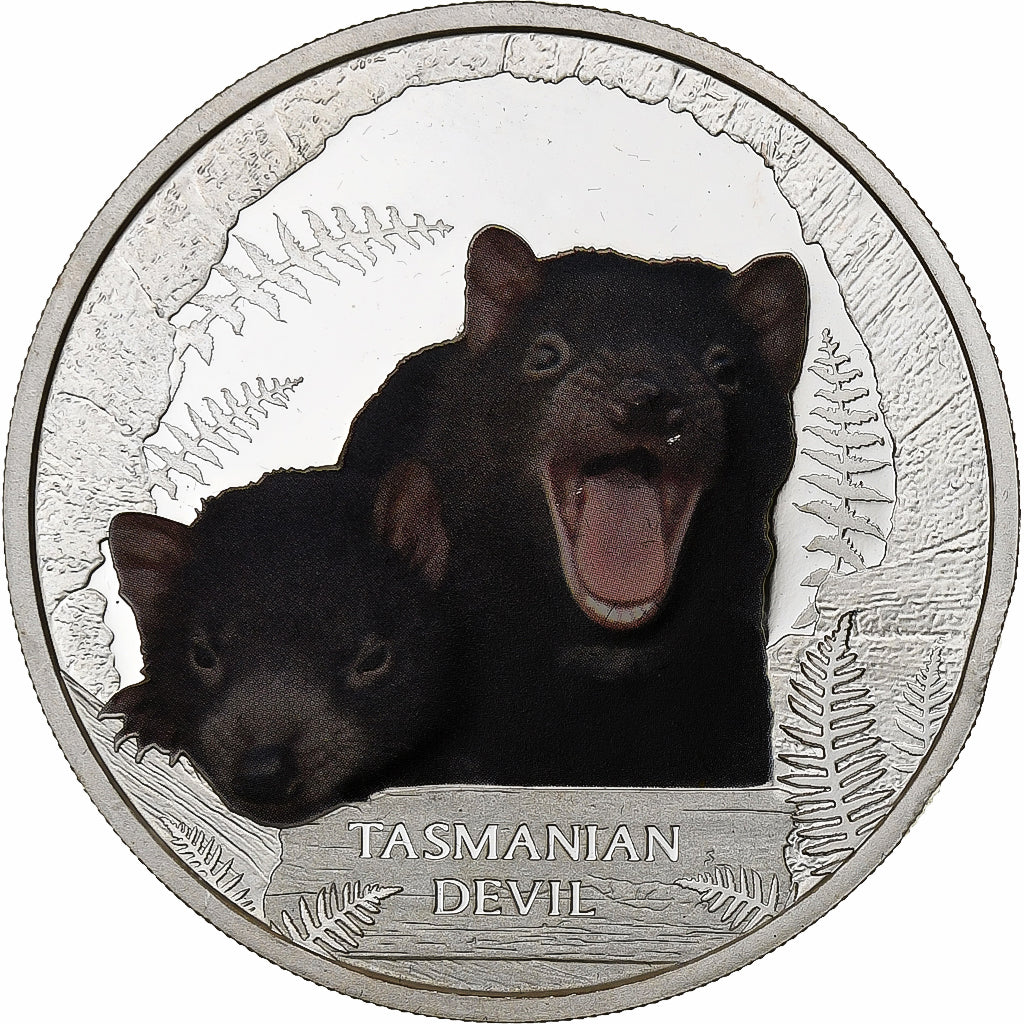 Tuvalu, 1 Dollar, 1 Oz, 1 Oz Diable de Tasmanie, 2013, British Royal Mint, BE