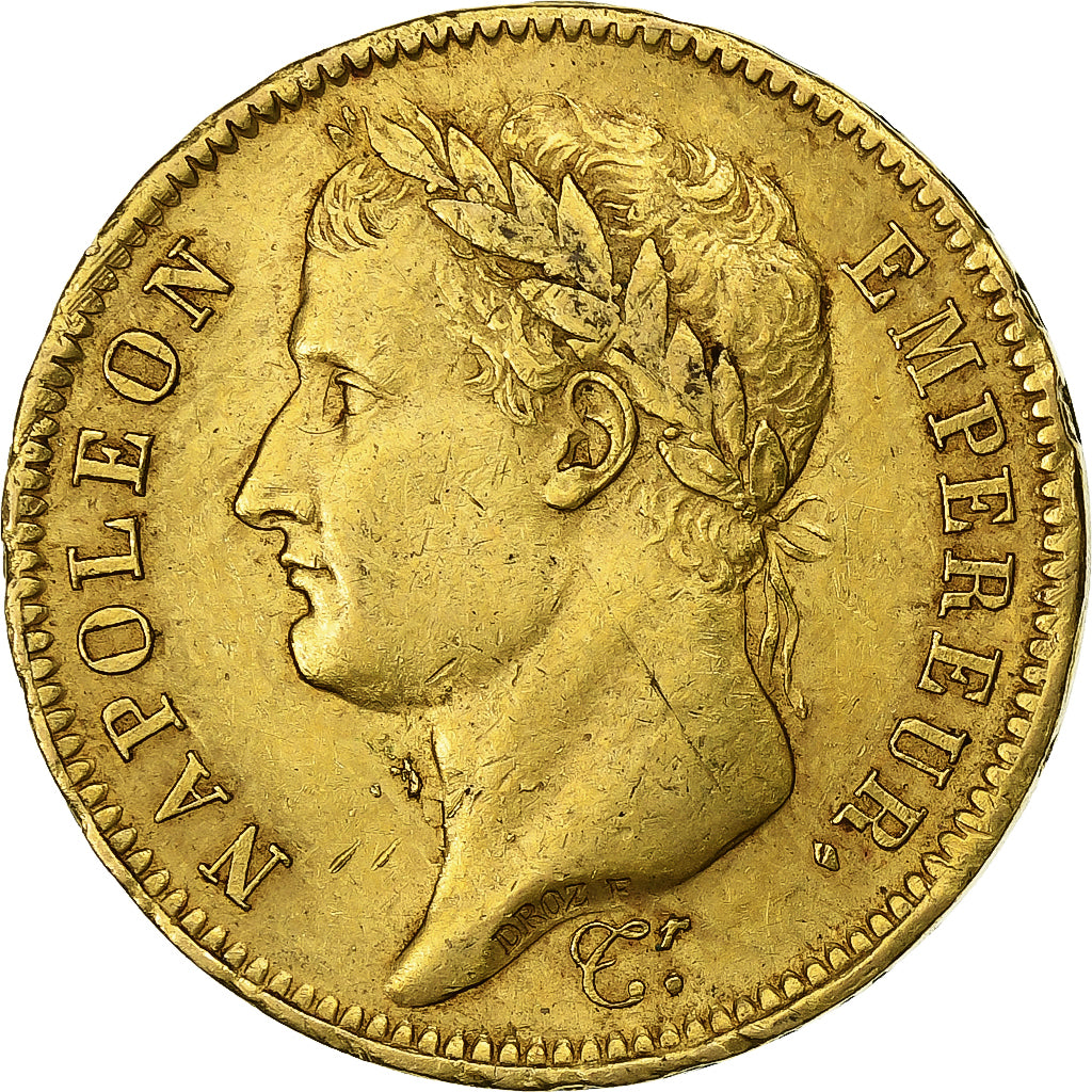 Frankrijk, 40 Francs, Napoléon I, 1811, Paris, Goud, ZF, Gadoury:1084, KM:696.1