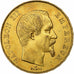 Francia, Napoleon III, 50 Francs, 1855, Paris, Oro, BB+, KM:785.1