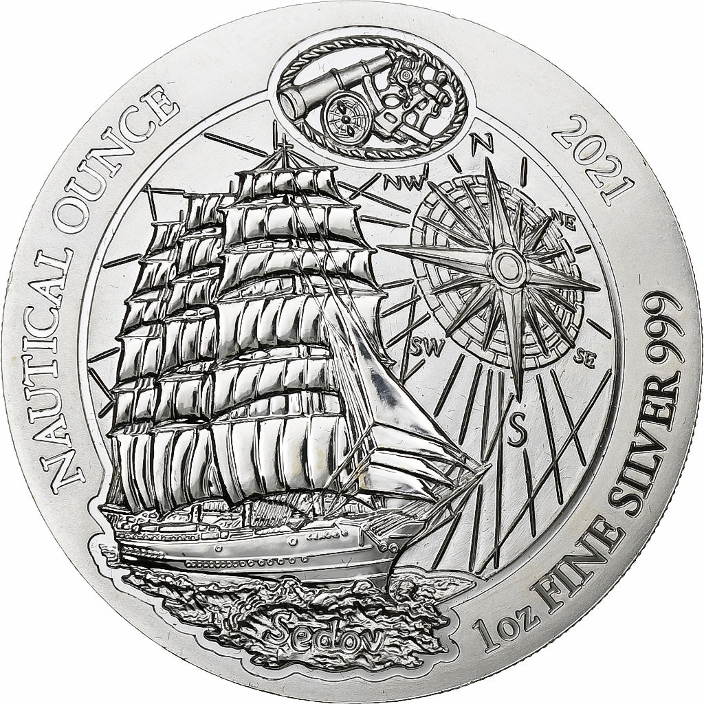 Rwanda, 50 Francs, 1 Oz, SEDOV Nautical, 2021, 1 Oz, Silver, MS(60-62)