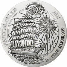 Rwanda, 50 Francs, 1 Oz, SEDOV Nautical, 2021, 1 Oz, Silver, MS(60-62)