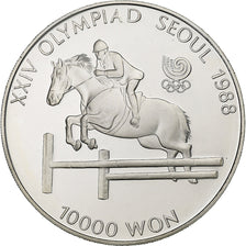 Coin, KOREA-SOUTH, 1988 Olympics, 10000 Won, 1988, BE, MS(65-70), Silver, KM:75