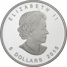 Canada, 5 dollars, 1 oz, Ours Polaire et Ourson, 2015, Proof, Silver, MS(64)