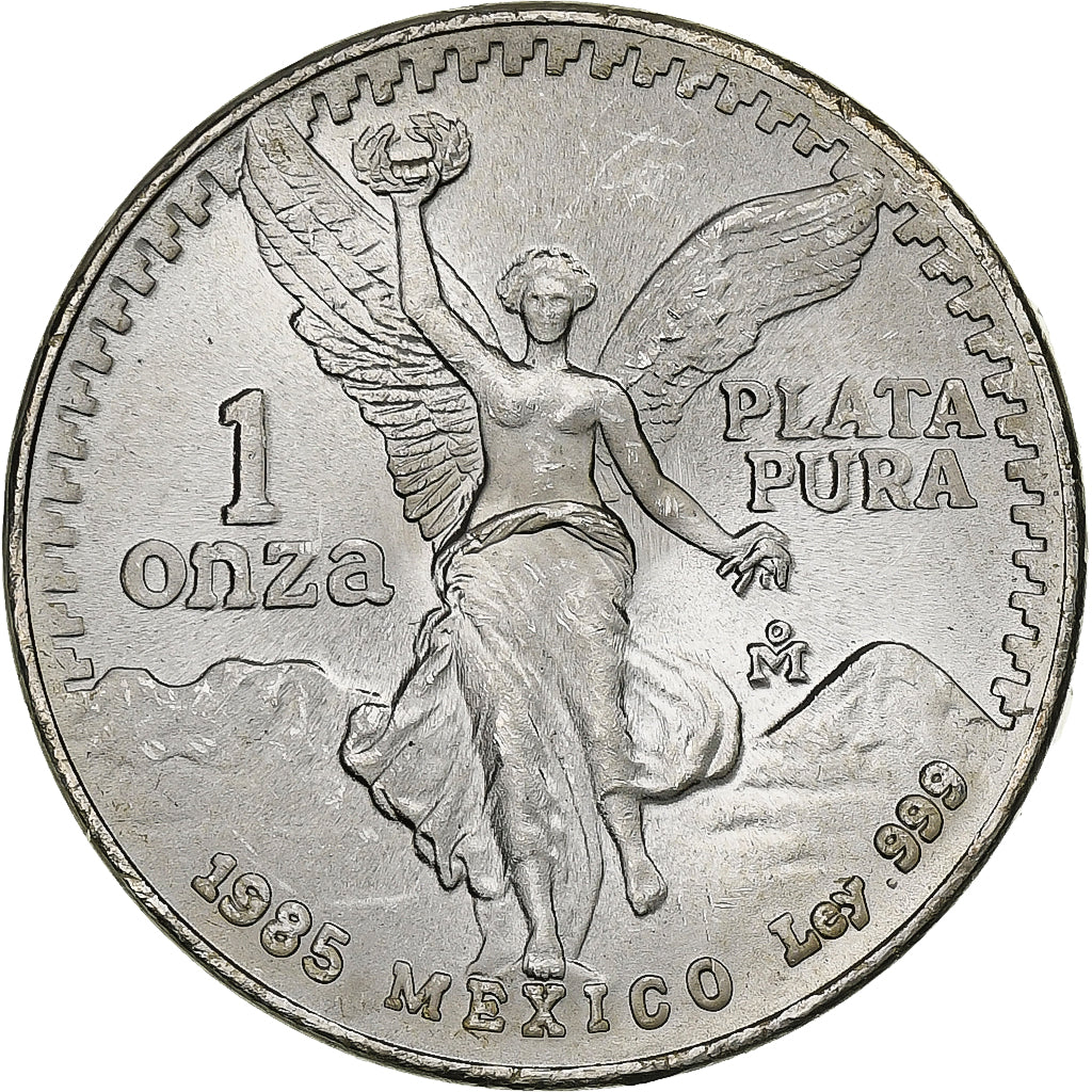 México, 1 Onza, Libertad, 1985, Mexico, Plata, EBC