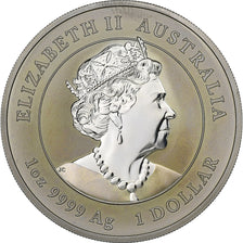 Australia, 1 Dollar, Year of the Ox colored Proof, 2021, 1 Oz, Silver, MS(64)