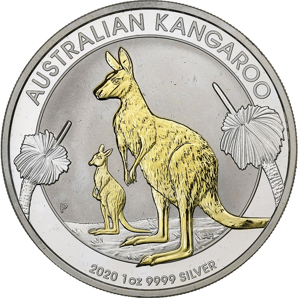 Australie, SOUTH AUSTRALIA, 1 Dollar, 1 Oz, Australia Gilded Kangaroo, 2020