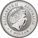 Australia, 1 Dollar, 1 Oz, Kookaburra, 2004, Proof Gilded, Srebro, MS(64)