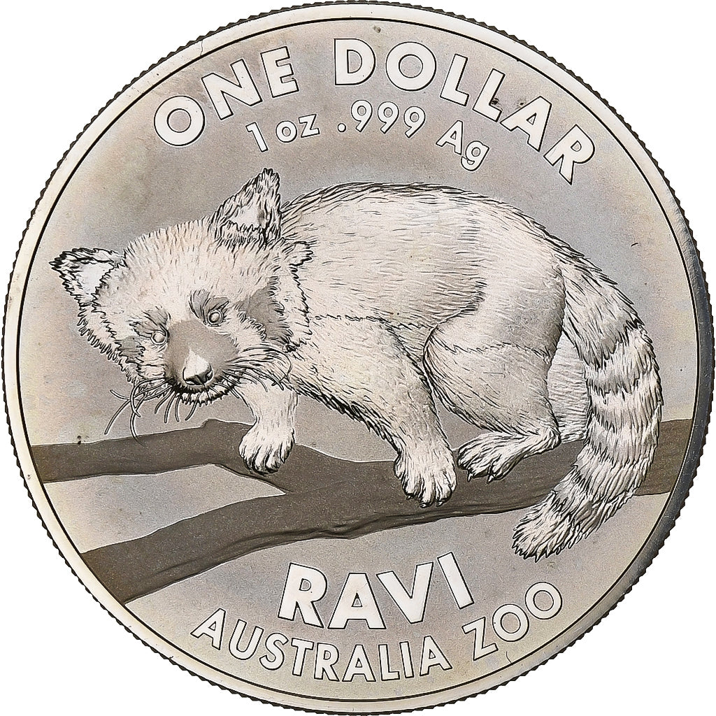 Australia, 1 Dollar, 1 Oz, Panda Roux, 2018, 1 Oz, Proof, Argento, SPL+