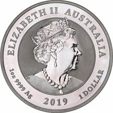 Australia, 1 Dollar, 1 Oz, Double Dragon, 2019, 1 Oz, Silver, MS(65-70)