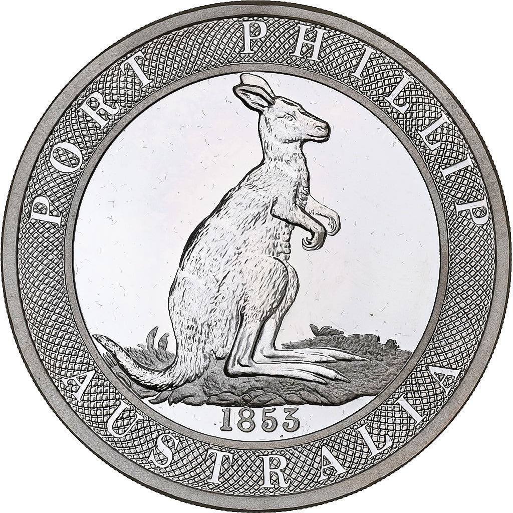 Australia, 10 Dollars, Port Phillip Patterns, 2003, 1 Oz, Proof, Srebro