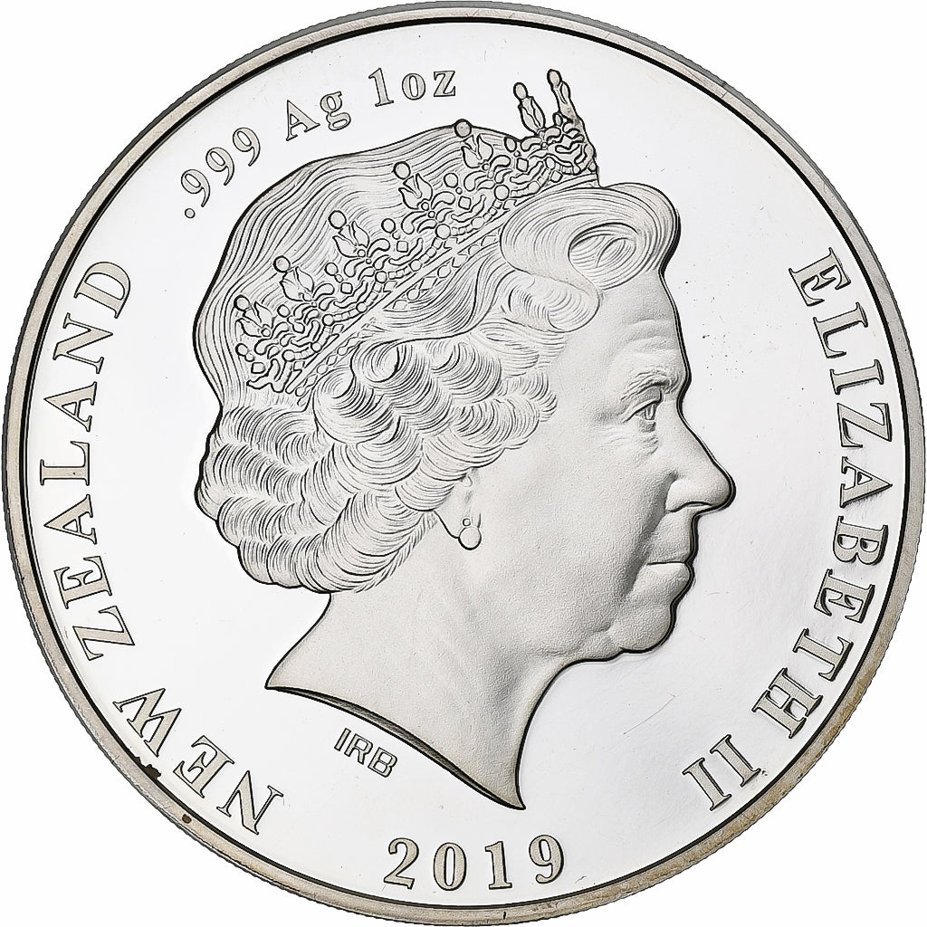 Nowa Zelandia, 5 dollars, 1 oz, Takahe, 2019, Proof 1.Oz, Srebro, MS(60-62)