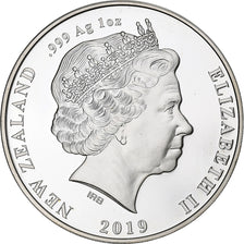 New Zealand, 5 dollars, 1 oz, Takahe, 2019, Proof 1.Oz, Silver, MS(60-62)